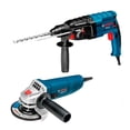 thumbnail image 1 of Combo Bosch Profesional 850W: Rotomartillo SDS-plus GBH 2-24 D (2.7 Joules) y Esmeriladora 4-1/2" GWS 850. El dúo de poder para instalar y cortar., 1 of 1