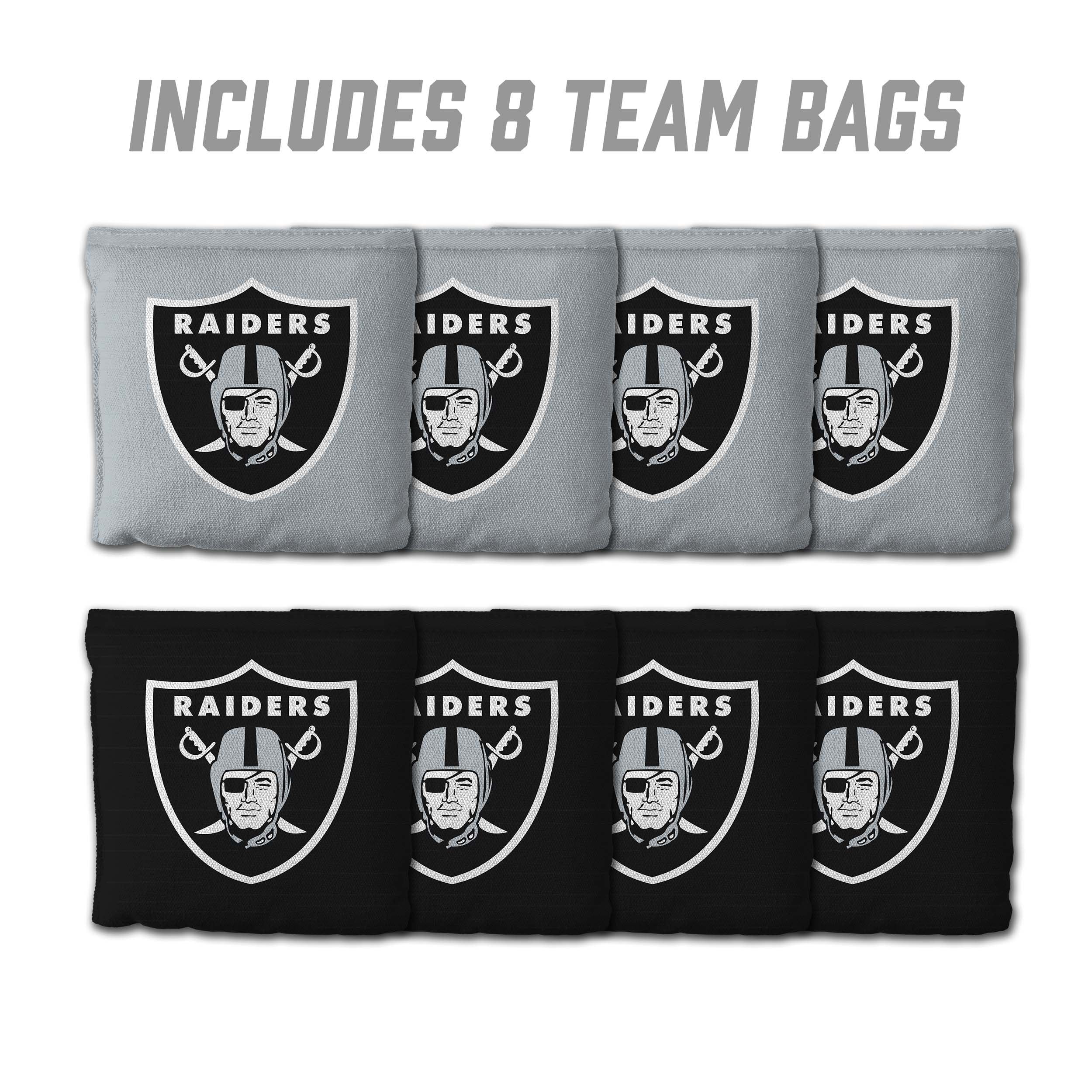 Las Vegas Raiders 8pk Licensed Cornhole Bags