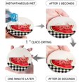 thumbnail image 2 of FMSHPON Fresh Fruit watermelon Black White Lattice Set of 4 Round Coaster for Drinks, Absorbent Ceramic Stone Coasters Cup Mat with Cork Base for Home Kitchen Room Coffee Table Bar Decor, 2 of 6