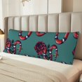 thumbnail image 2 of Vsdgher Snake And Rose Body Pillow Cover, Pillowcases with Hidden Zipper Breathable Long Pillow Case (Pillows are not included,20x54 inch), 2 of 7
