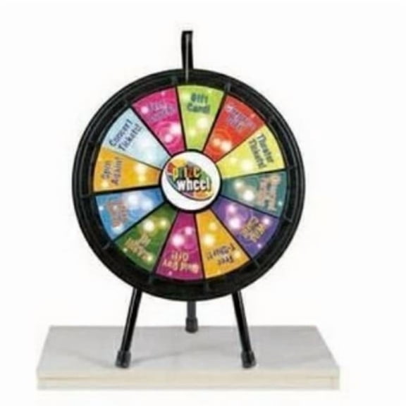 Games People Play 63007L 12 Slot Mini Prize Wheel with Lights