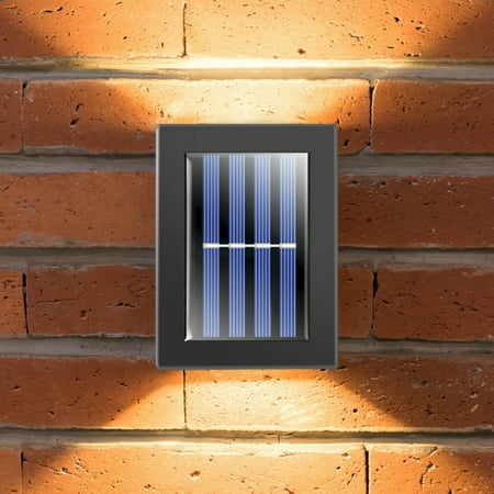 

Kcysta Solar Lights Solar Wall Lights IP65 Waterproof Security Lights for Front Door Patio Garage (warm white)