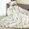 thumbnail image 6 of Vsdgher Retro Rabbit Ultra-Soft Micro flannel Blanket Throw Blankets for Couch Sofa, Bed (4 sizes)-80"x60", 6 of 7