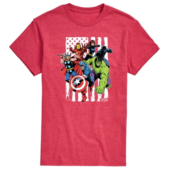 Avengers - American Flag - Men's Short Sleeve Graphic T-Shirt
