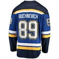 thumbnail image 3 of Men's Fanatics Pavel Buchnevich Blue St. Louis Blues Home Breakaway Player Jersey, 3 of 3