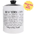 thumbnail image 6 of Cottage Creek Ceramic White Piggy Bank, New York City Theme, 6 of 6