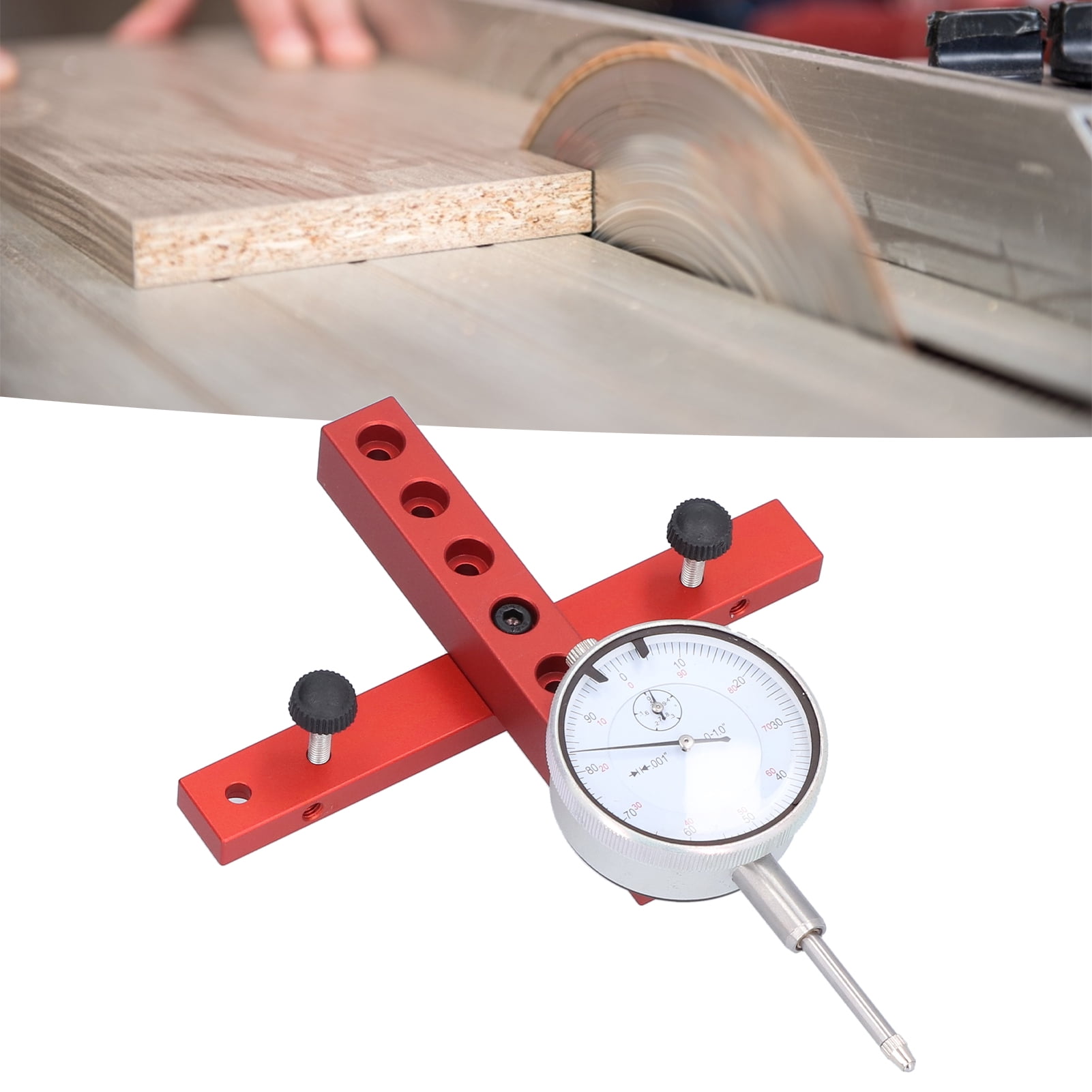 Tebru Table Saw Dial Indicator Aligning Calibrating Machinery Gauge Work Shop Tool Alignment