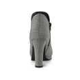 thumbnail image 2 of Unique Bargains Bottes à Talon Épais à Bout Rond pour Femmes, 2 of 8