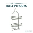 thumbnail image 4 of Moorefield 3-Tier Hanging Shower Caddy with Suction Cups, Non-Slip Neck, Bathroom Organizer, Matte Satin, 4 of 9