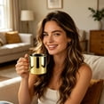 thumbnail image 3 of USUERY Metallic Copper Plated Stainless Steel Mug 500ml Smooth Rustic Finish Coffee Tea Cup For Home Kitchen, 3 of 5