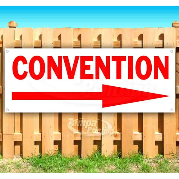 Convention 13 oz Vinyl Banner With Metal Grommets