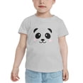 thumbnail image 2 of Panda Face Funny Toddler T-Shirts for Boys Girls (Gray, Youth S), 2 of 5