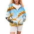 thumbnail image 6 of Bovemsi Sweatshirt for Women Women's Fashion Casual Letter Print Hooded With Zipper Zip Up Hoodie, 6 of 7