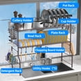 thumbnail image 5 of Bextsrack Over The Sink Dish Drying Rack,2 Tier Stainless Steel Large Sink Dish Rack with Dish Rack Dish Drainer for Kitchen Counters, 5 of 7