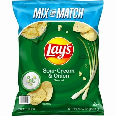 Lay's Sour Cream & Onion Potato Chips, 15.25 oz