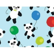 1 Pack, Pandamanium Wrapping Paper 24" x 417', Half Ream Roll for Party, Holiday & Events, Made in USA