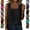 #02 Black, variant on Everyday Square Neck Sleeveless Tees Pleated Soft Tunics Loose Comfort Casual Fashion Blouses Leisure Wear Tops, #02 Brown 3XL