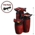 thumbnail image 3 of Teamson Home 20" 3-Tier Water Fountain with LED Lights, 3 of 7