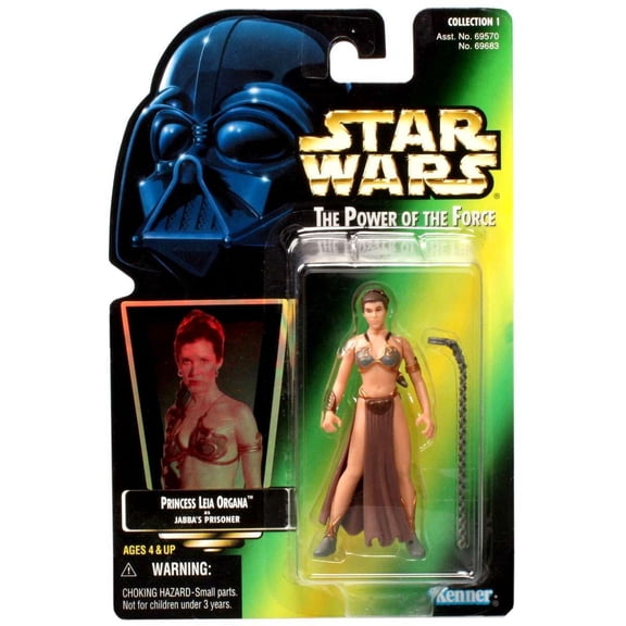 Star Wars the Power of the Force - Princess Leia Organa as Jabba's Prisoner Action Figure