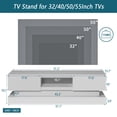 thumbnail image 3 of 51.18inch WHITE morden TV Stand with LED Lights,high glossy front TV Cabinet,can be assembled in Lounge Room, Living Room or Bedroom,color:WHITE, 3 of 9