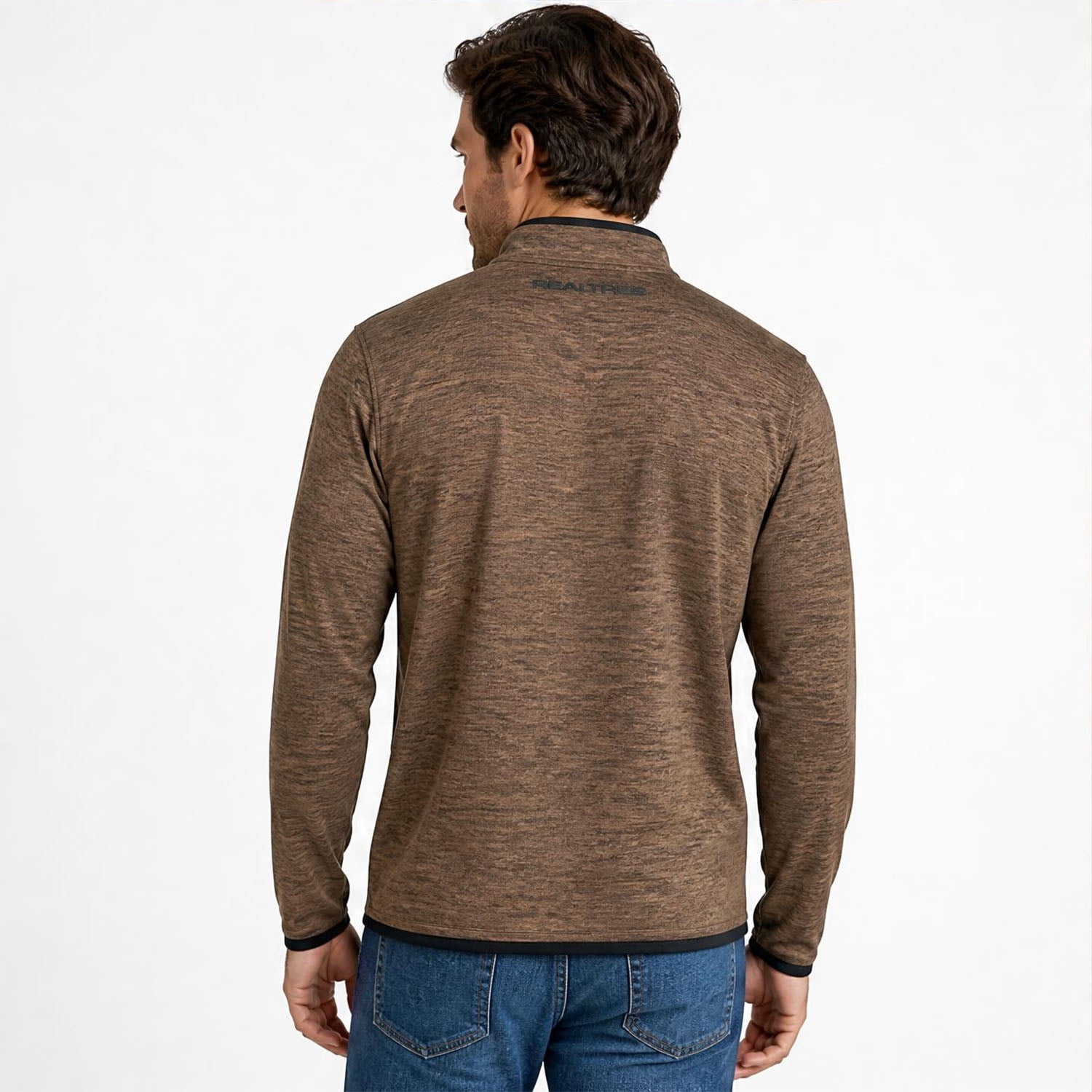 Realtree Men's Fleece Quarter Zip Pullover Sweatshirt, Sizes S-2XL