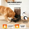 thumbnail image 5 of Marchul 7L Timed Automatic Cat Feeder with 8L Water Dispenser, Stainless Bowl & Patented Anti-Splash Faucet, 96 Portions 6 Meals Daily for Multi Dogs & Cats, 5 of 8