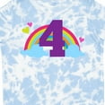 thumbnail image 4 of Inktastic 4th Birthday Rainbow Girls Toddler T-Shirt, 4 of 5