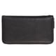 thumbnail image 2 of Cartera para tarjetas de crédito, 36 ranuras para tarjetas, estuche seguro de cuero PU con cremallera larga, monedero con correa de mano para tarjeta de identificación, efectivo, negro, 2 of 5