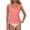 A-Pink73, variant on Ttongbb Women Tankini Tops Full Coverage Removable Pads Long Ruched Swimwear Tops Seaside Vacation Pool Bathing Suit Tops