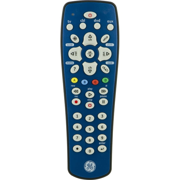 GE Universal Remote, 4Device, Blue, 12403