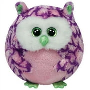 TY Beanie Ballz - OZZY the Purple Owl (Regular Size - 5 inch) Stuffed Plush Toy