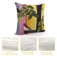 thumbnail image 4 of YINGXI Throw Pillow Covers Pillow Cases Vintage Cafe Decorative Cushion Cases for Sofa Couch Living Room 18x18in, 4 of 5