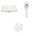 thumbnail image 1 of Imaginations Américaines 18.25 pouces W Ensemble d'évier Undermount Biscuit, 1 of 9