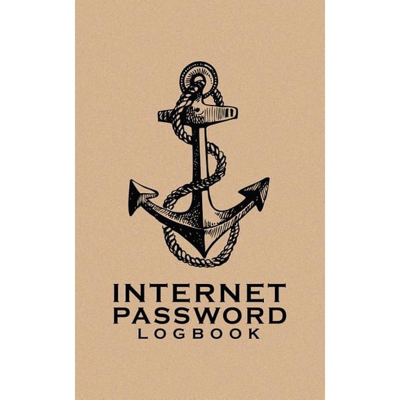 Internet Password Logbook: A Password Journal, Log Book & Notebook for Organization 0069 Light Brown (Paperback)