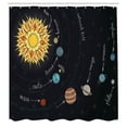 thumbnail image 3 of Ambesonne Galaxy Mandala Shower Curtain, Solar System, 69"Wx70"L, Multicolor, 3 of 5