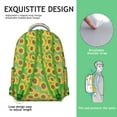 thumbnail image 5 of "Floral Sunflower Backpack - Wildflower Print School Backpack, Water-Resistant College Backpack with Spacious Pockets, Laptop Backpack for Work", 5 of 6