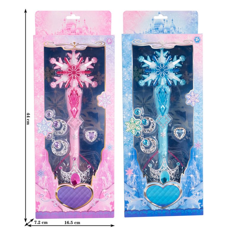 Snowflake Magic Wand Electric Fairy Bubble Stick Automatic Glowing