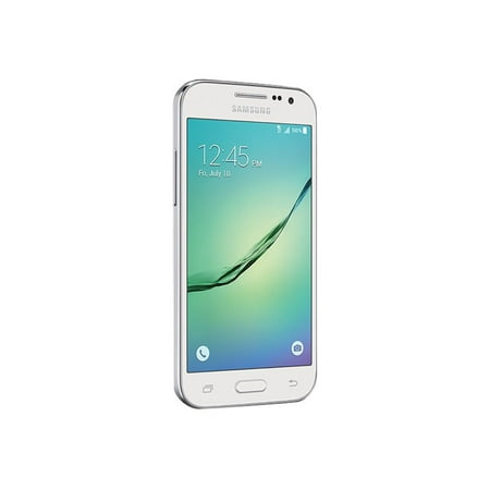 Samsung Galaxy Core Prime - 4G smartphone - RAM 1 GB / 8 GB - microSD slot - LCD display - 4.5" - 800 x 480 pixels - rear camera 5 MP - front camera 2 MP - metroPCS - white