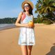 thumbnail image 3 of Fotbe Cute Elephant Vestido de Verano sin Mangas para Mujer – Vestido Midi Línea A, Estilo Camiseta Floral, Vestido Playero Casual y Fluido, 3 of 7