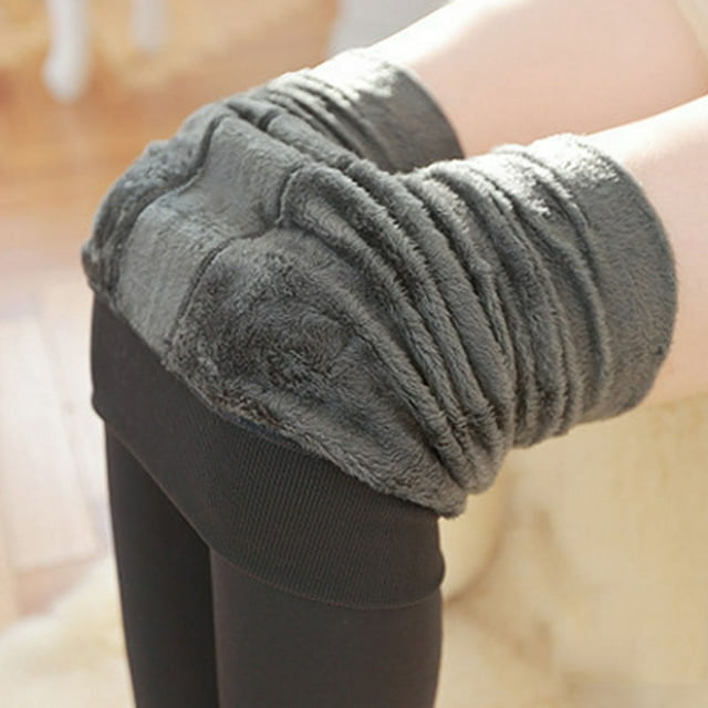 Fashion Legs Fake Ladies Keep Warm Solid Thicken Fleece Pantyhose