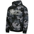 thumbnail image 2 of Men's The Wild Collective Black Seattle Seahawks Camo Pullover Hoodie, 2 of 3