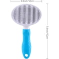 thumbnail image 4 of Cat Grooming Brush, Self Cleaning Slicker Brushes for Dogs Cats Pet Grooming Brush Tool Gently Removes Loose Undercoat, Mats Tangled Hair Slicker Brush for Pet Massage- Upgraded (BLUE), 4 of 14