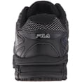thumbnail image 3 of Fila Mens Memory Reckoning 7 Work Slip Resistant Steel Toe Running Shoe, Black/Black/Metallic Silver, 11 M US, 3 of 3