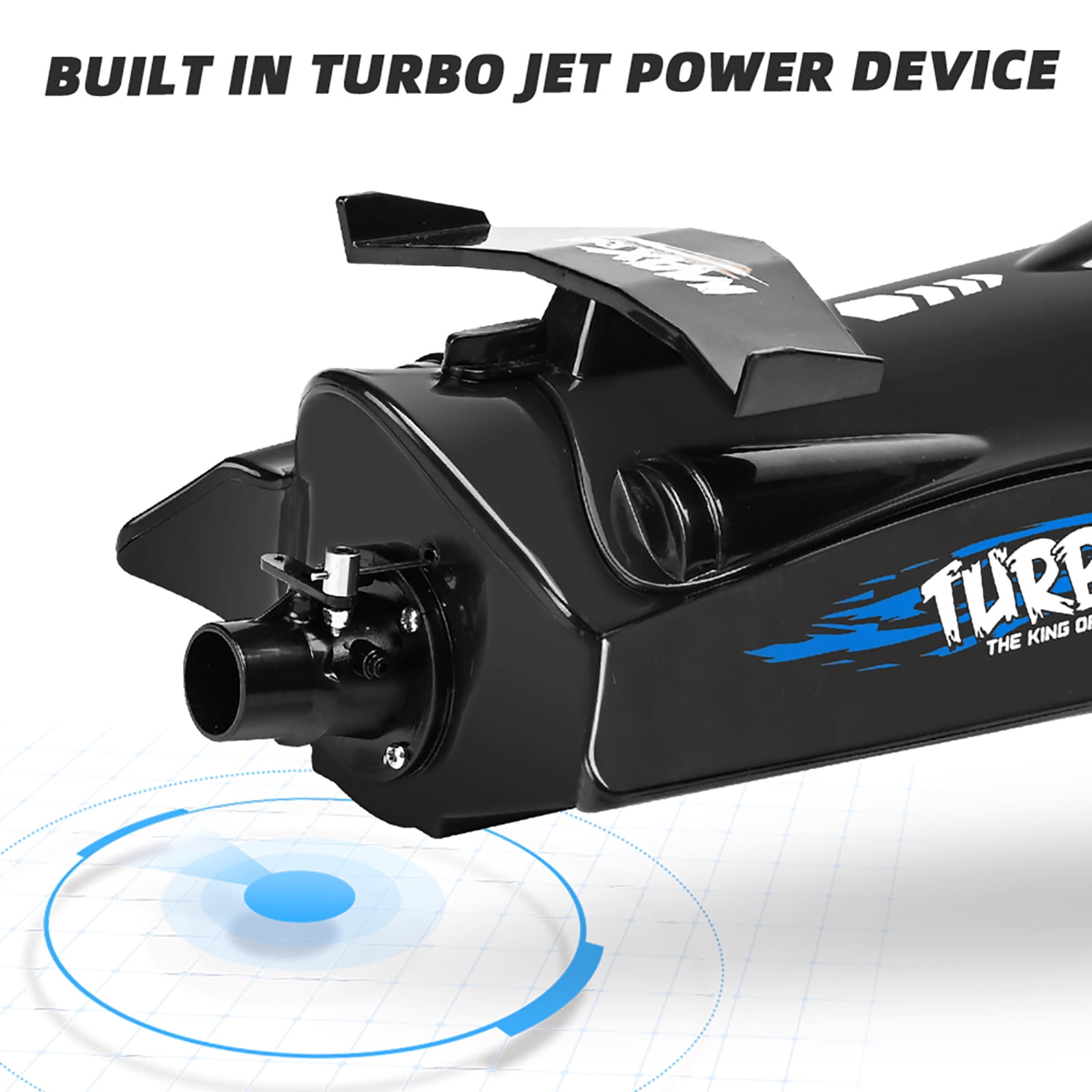 Btidfty Flytec V009 Rc Boat Waterproof 2.4GHz 30km/h Ship with Battery (Black)