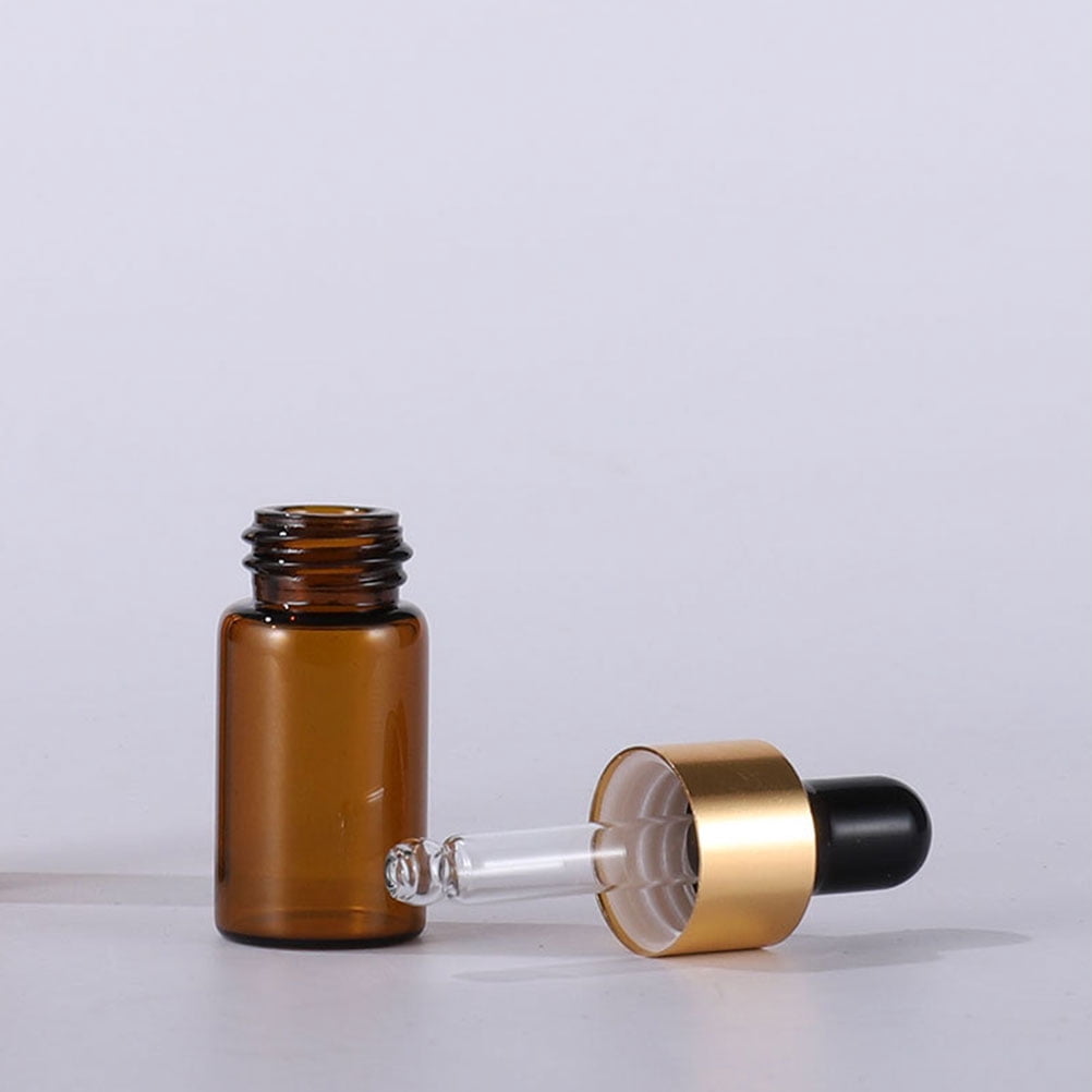 20pcs Small Glass Dropper Bottles for Essential Oils and Perfume Portable Empty Bottles for Travel