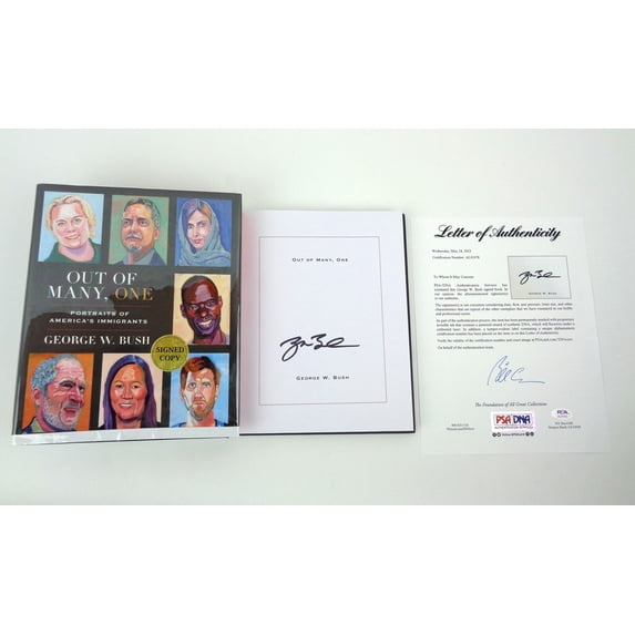 President George W Bush Signed Autograph Out Of Many One Book PSA/DNA COA B