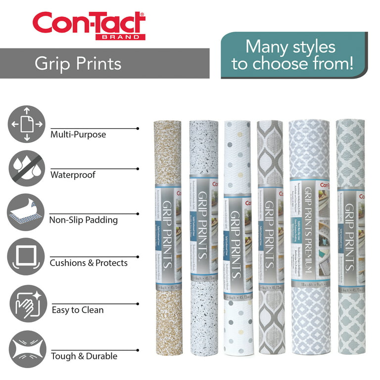 LOT OF 2 Con-tact 12 In. X 5 Ft. Almond Grip Prints Non-adhesive