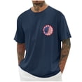 thumbnail image 1 of Tops para hombre, blusas y camisas de cuello redondo y manga corta para hombre, blusas casuales de cuello redondo con estampado de moda para hombre, blusas de cuello redondo y manga corta, camisas par, 1 of 5