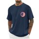 thumbnail image 1 of Tops para hombre, blusas y camisas de cuello redondo y manga corta para hombre, blusas casuales de cuello redondo con estampado de moda para hombre, blusas de cuello redondo y manga corta, camisas par, 1 of 5