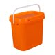 thumbnail image 5 of Cubo rectangular de 10 litros, resistente y grueso, para limpieza del hogar, camping, pintura y agua. naranja, 5 of 9
